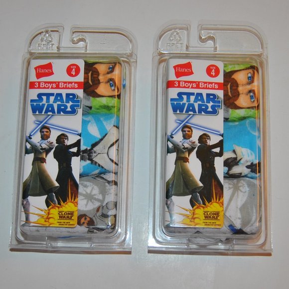 Star Wars Other - Hanes Star Wars Animated Series 2 Pkgs!, Size 4